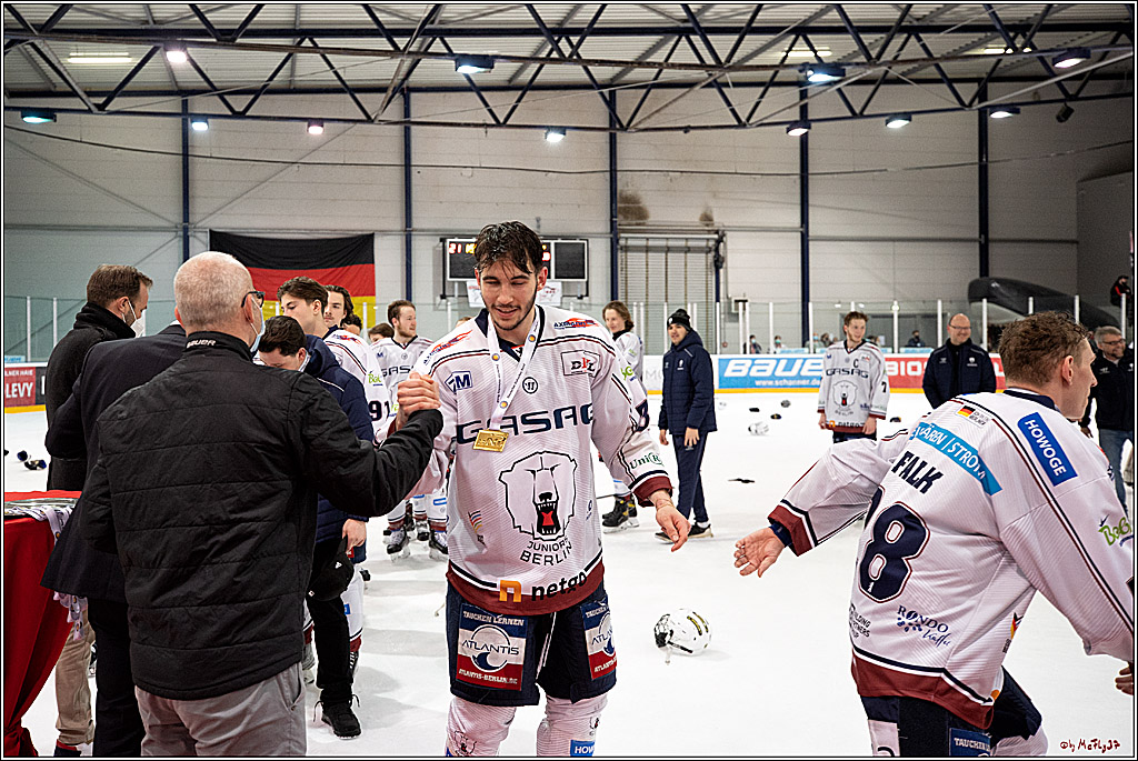 U20-DNL Meisterschaftsfinale;  Koelner Junghaie - Eisbaeren Juniors Berlin; Koeln, 27.03.2022